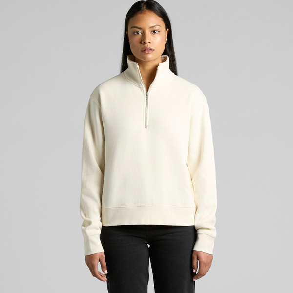 Dames Stencil Half Zip Crew