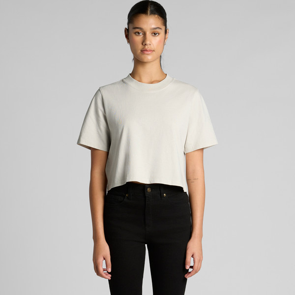 Dames Heavy Faded Crop Tee