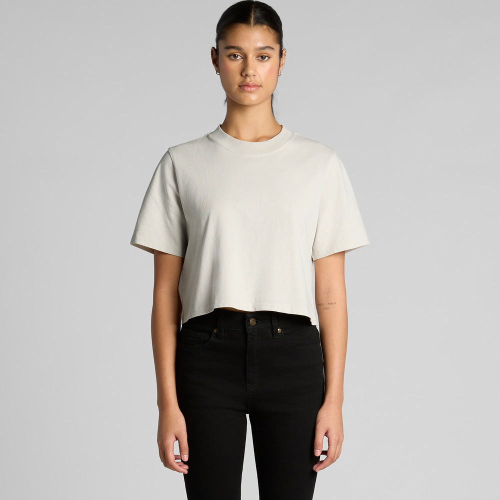 Dames Heavy Faded Crop Tee