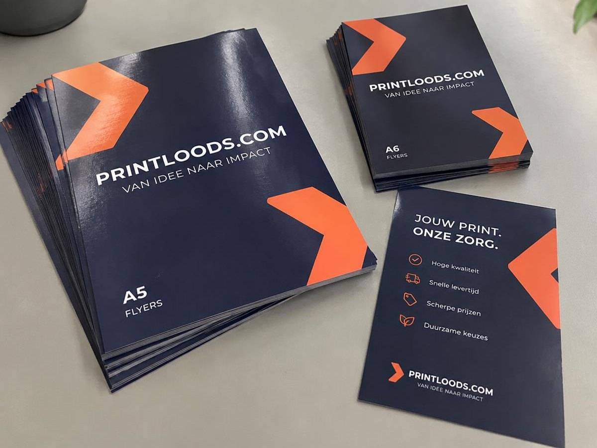 Flyers — Scherpe flyers in A5 of A6 — dubbelzijdig op 135 grams glans