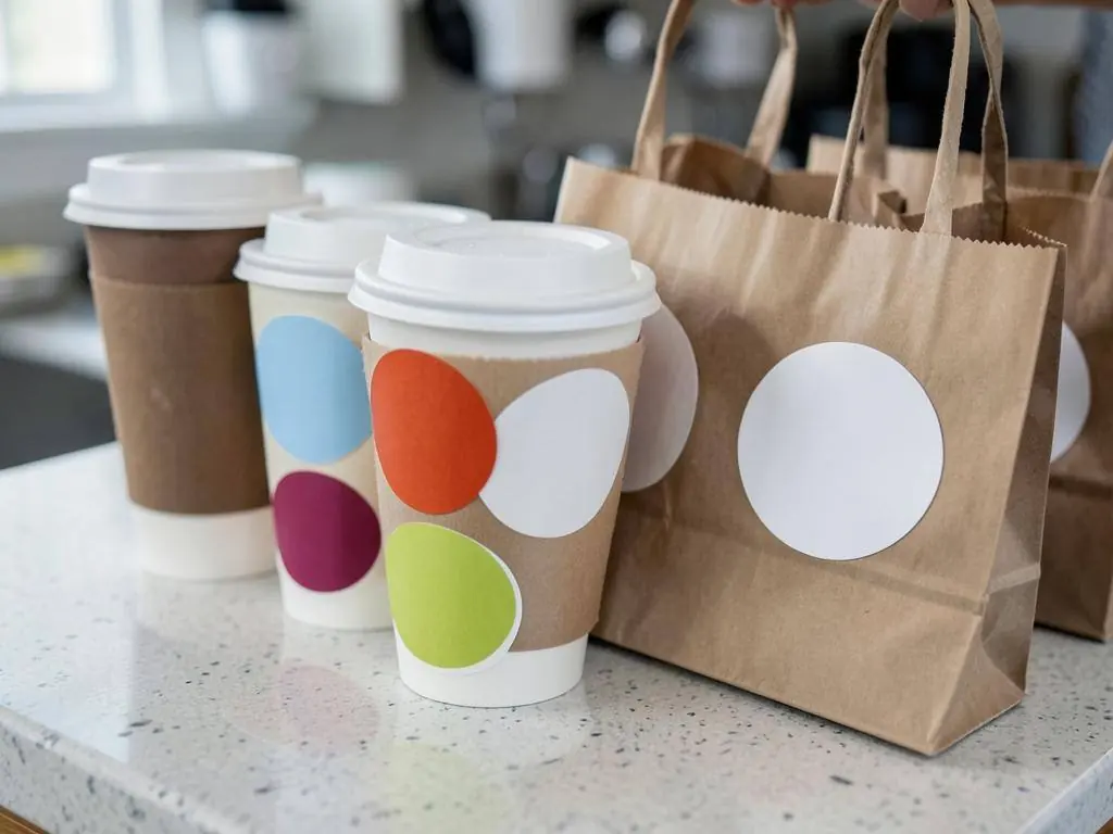 Actie- / takeaway-sticker — Stickerset voor acties, verpakking of takeaway