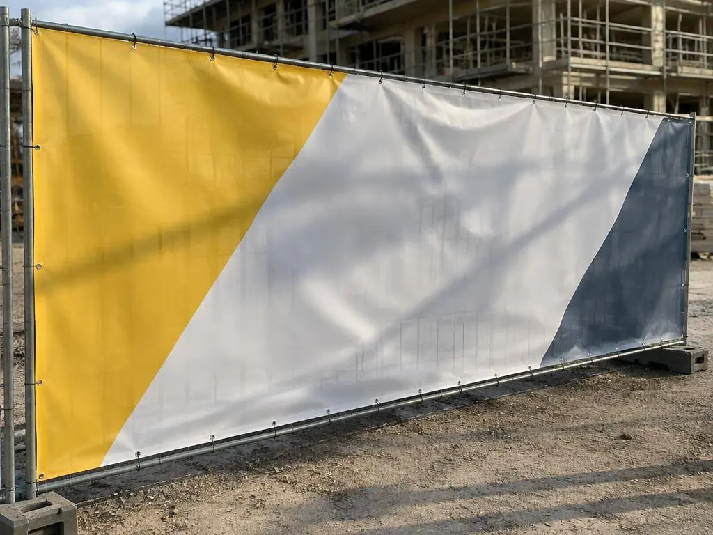 Bouwhekdoek — Full colour doek voor bouwhekken rond je terrein