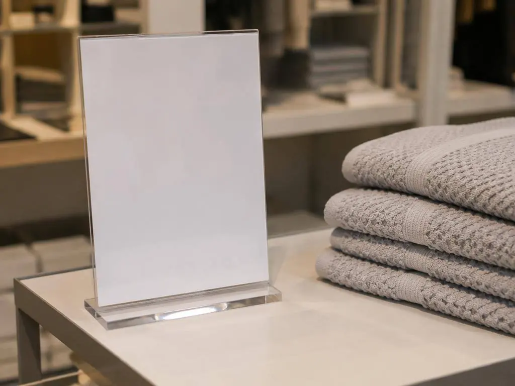 Product- / informatiebord — Informatiebord voor stand, winkel of showroom