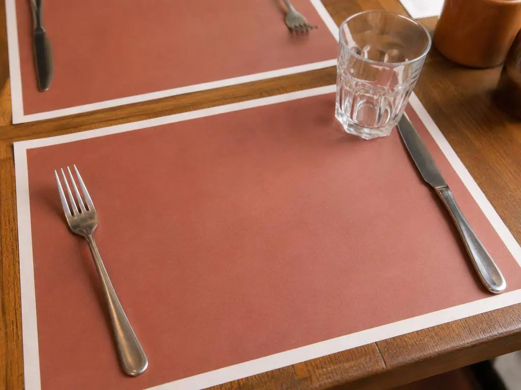Placemats — Bedrukte papieren placemat voor tafel en dienblad