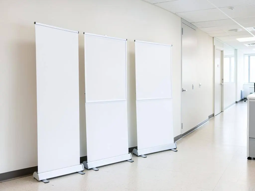 Posters & roll-up banners set — Complete set posters plus roll-up banner