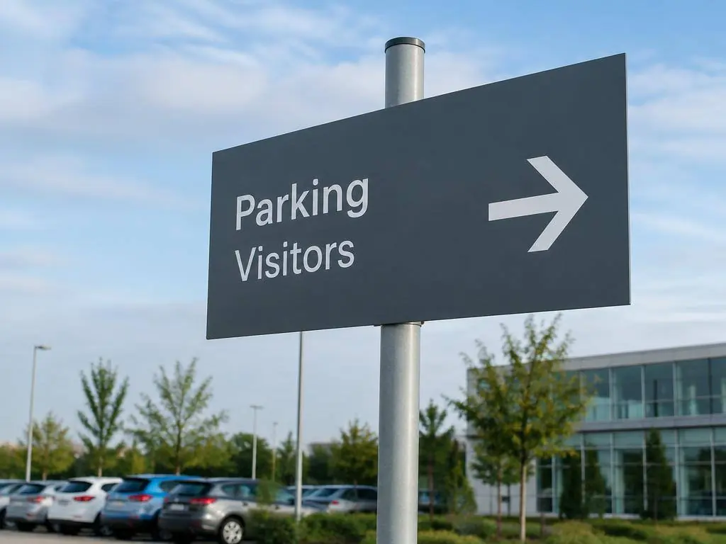 Parkeer- / routingbord — Stevig bord voor parkeren en routing op locatie